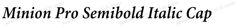 Minion Pro Semibold Italic Caption字体转换